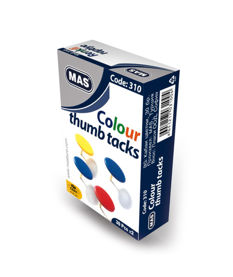 Pioneze color, 30 buc.